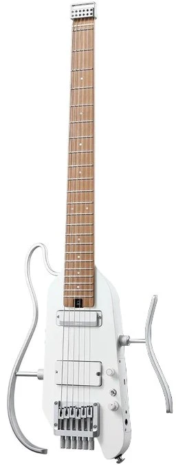 Donner Hush X Pro balta - elektrinė gitara