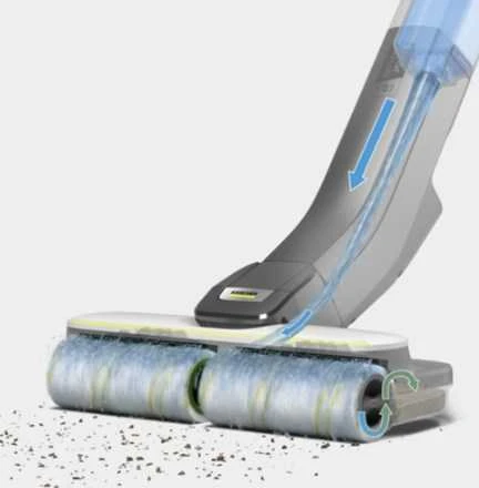 Dulkių siurblys - grindų plovimo mašina Karcher FC 4-4 BATTERY SET 4B DUO