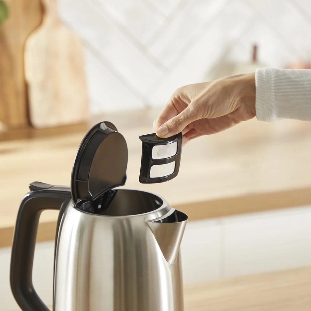Tefal Subito KO5S0DE0 electric virdulys 1.7 L 2400 W Juodas, Nerūdijantis plienas