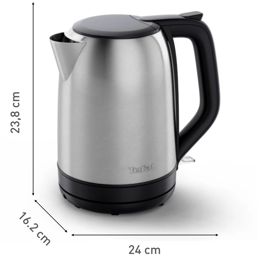 Tefal Subito KO5S0DE0 electric virdulys 1.7 L 2400 W Juodas, Nerūdijantis plienas