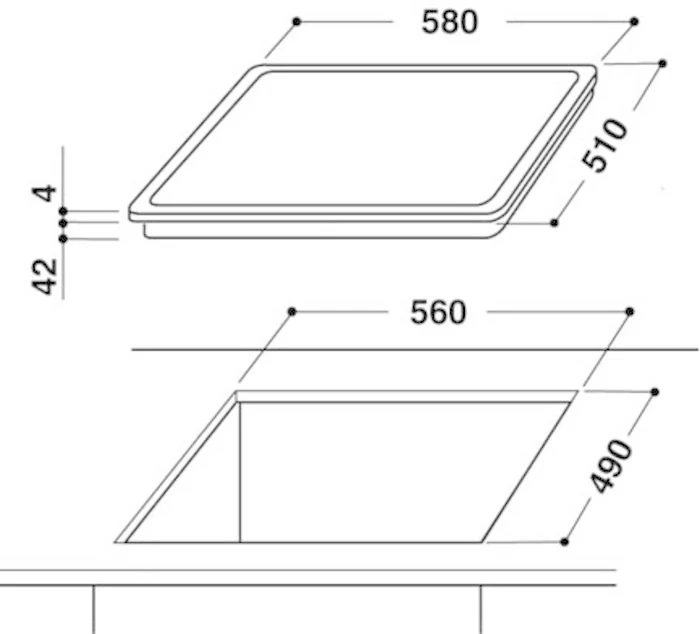 WHIRLPOOL AKT 8190/BA elektrinė kaitlentė 60 cm keraminė