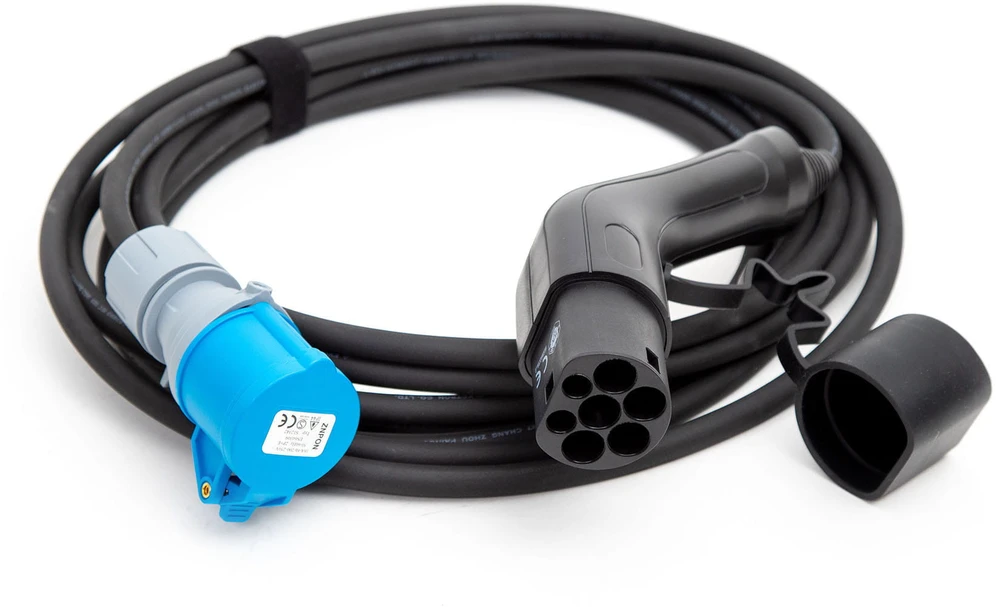 Elektrinio Automobilio Įkrovimo Kabelis - Platinet Type-2 Į CEE 16A Įkrovimo Kabelis, 7 m