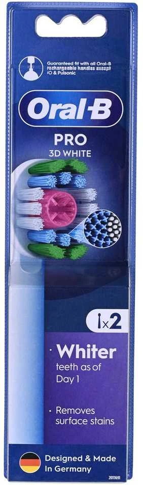 Braun Dantų šepetėlio galvutės Oral-B EB18pRX 3D, 2 vnt.