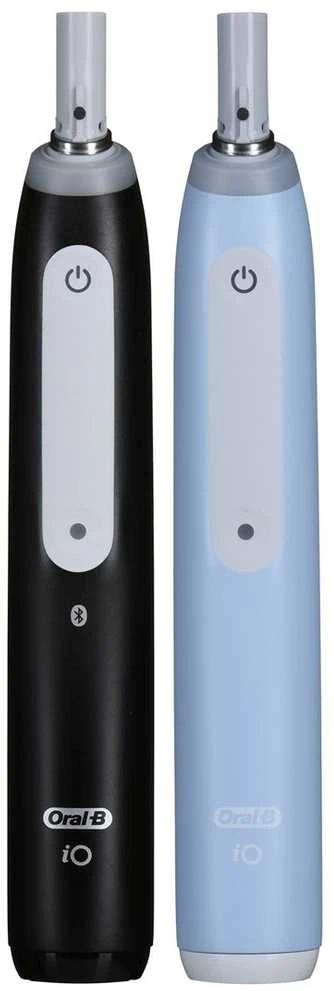 Braun iOG3d.2i6.2K Oral-B iO3 Elektrinis Dantų Šepetėlis Matt Juodas/Ice Mėlyna Duo Pack Edition