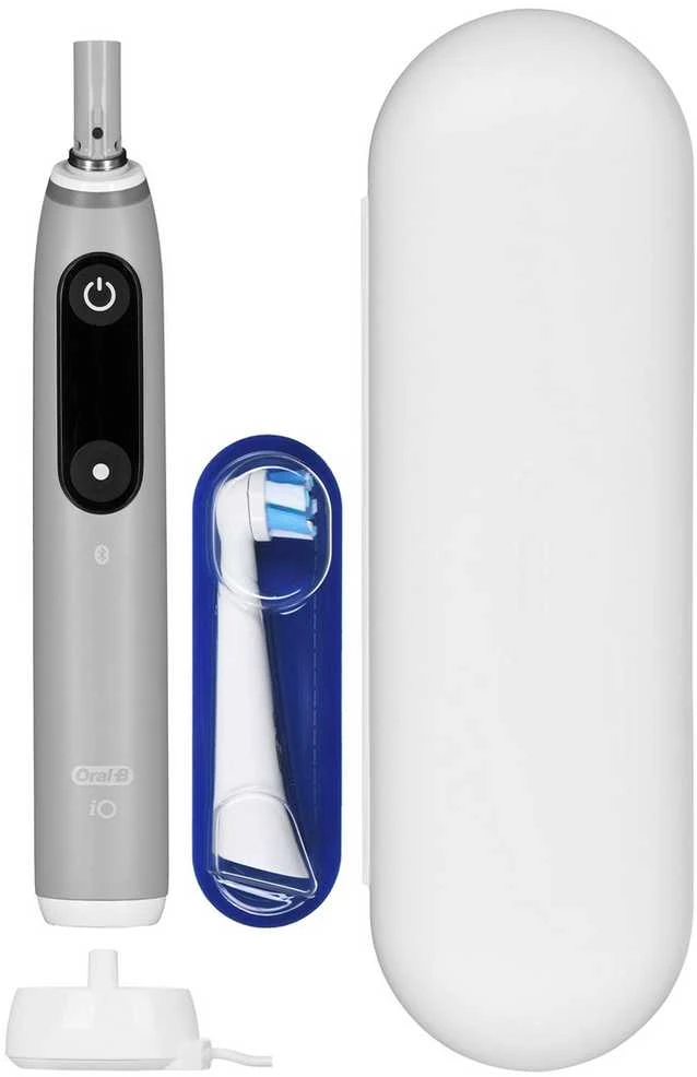 Elektrinis dantų šepetėlis Braun iOM6.1A6.1K Oral-B iO6, pilkos spalvos