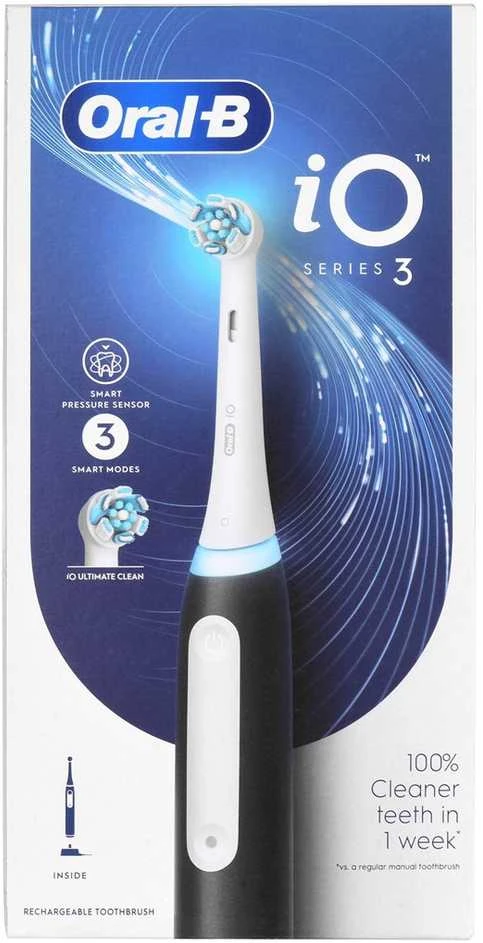 Braun Oral-B iO3 Elektrinis Dantų Šepetėlis Matt Juodas