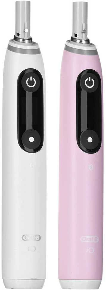 Braun iOM6d.2I6.1 Oral-B iO6 Duo Pack Elektrinis Dantų Šepetėlis Baltas + Rožinė Sand Extra Handle