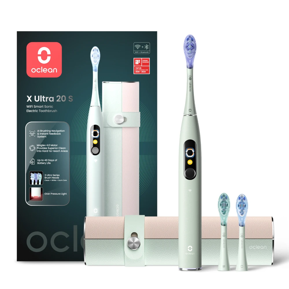 Oclean Elektrinis dantų šepetėlis X Ultra 20 S Žalias
