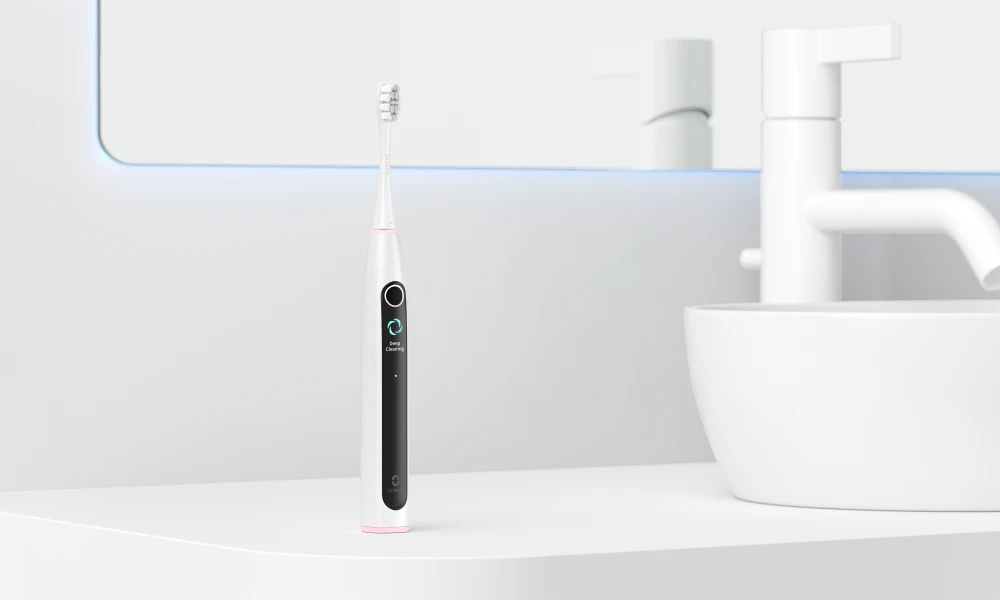 Elektrinis dantų šepetėlis - Oclean X Lite rinkinys, 72 000 smūgių/min, 5 režimai, Pilkas