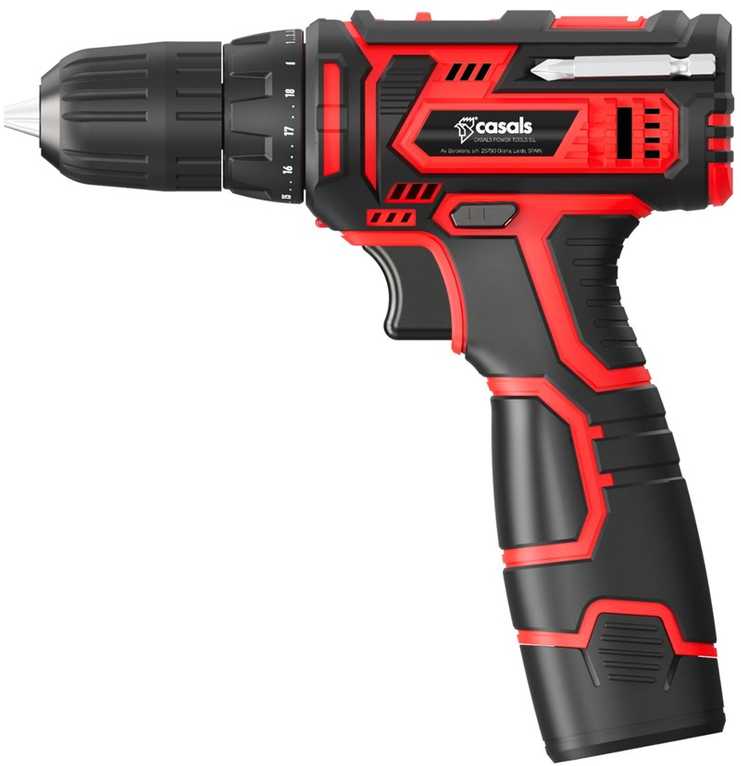 CASALS CID1251BCA 12 V akumuliatorinis gręžtuvas-suktuvas