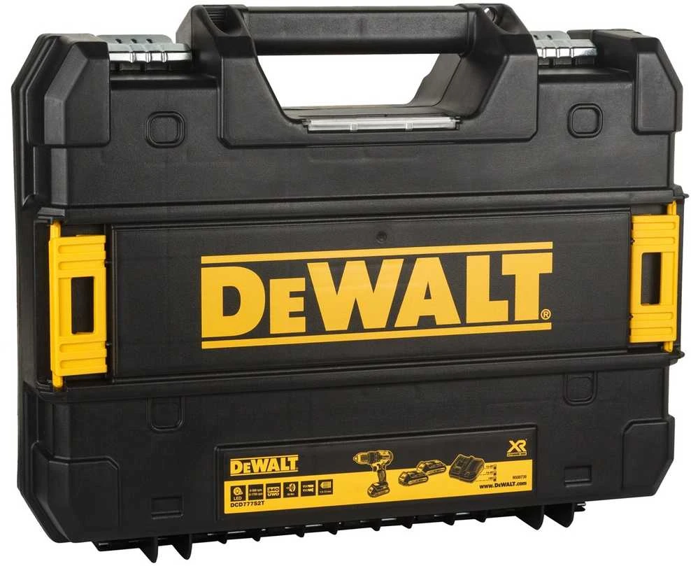 Suktuvas-gręžtuvas DeWalt DCD777D2T; 18 V; 2x2,0 Ah akum.