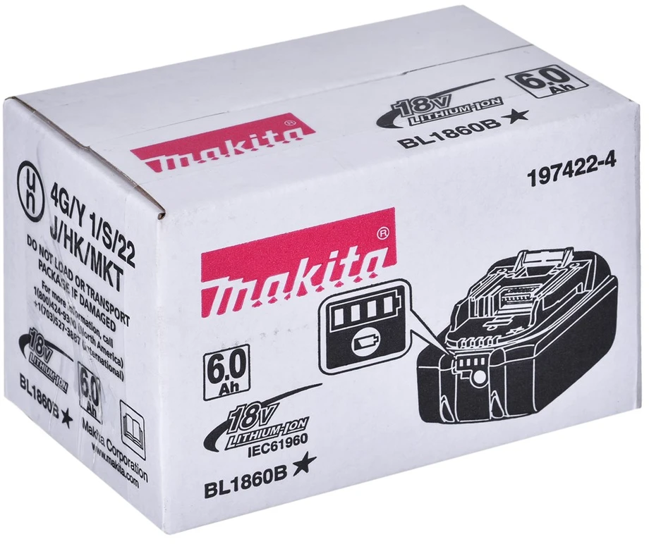 Elektrinis Įrankis - Makita 197422-4 18V 6Ah Ličio Jonų Baterija