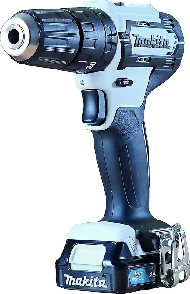 Akumuliatorinis kombinuotas gręžtuvas Makita HP333DSAW, Baltas