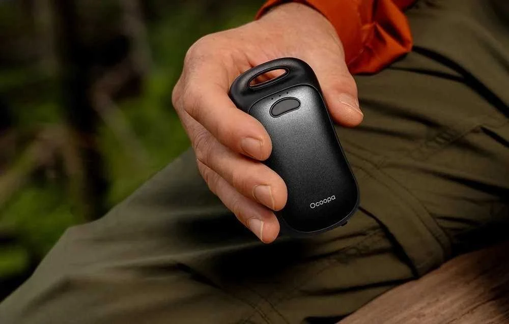 Ocoopa UT4 Urban 2x3000 mAh rankų šildytuvas, USB-C, juodas