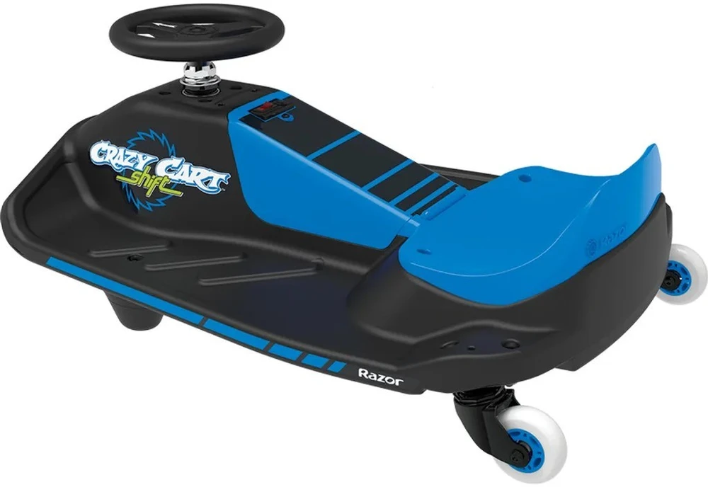 Razor Crazy Cart Shift elektrinis drifto kartingas, Mėlynas, 12V