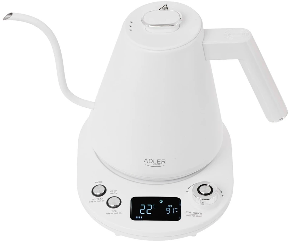 Elektrinis virdulys - Adler AD 1349W 1 l LED baltas