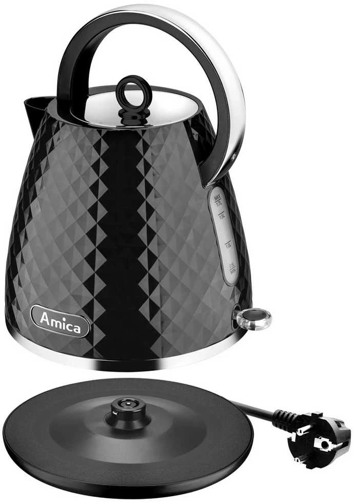 Elektrinis Virdulys - Amica KF 3030 1,7L 2200W Juodas