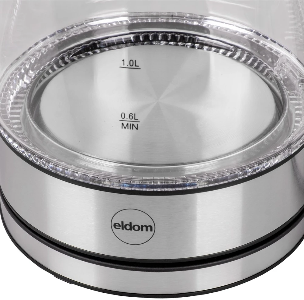 Virdulys ELDOM C420 KETTY GLASS CORDLESS KETTLE 1.7 L 2200 W