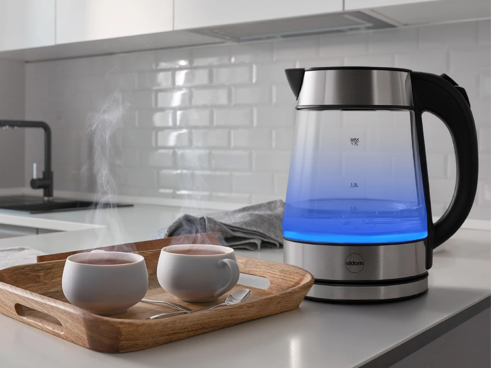 Virdulys ELDOM C420 KETTY GLASS CORDLESS KETTLE 1.7 L 2200 W