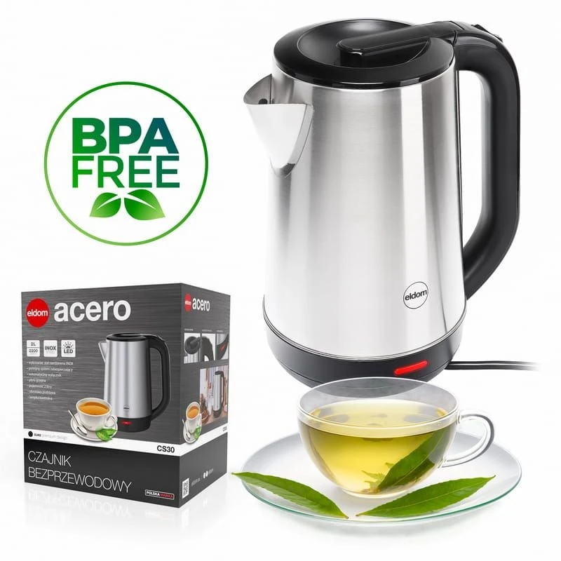 ELDOM CS30 ACERO CORDLESS KETTLE 2.0 L 2000 W Sidabrinis