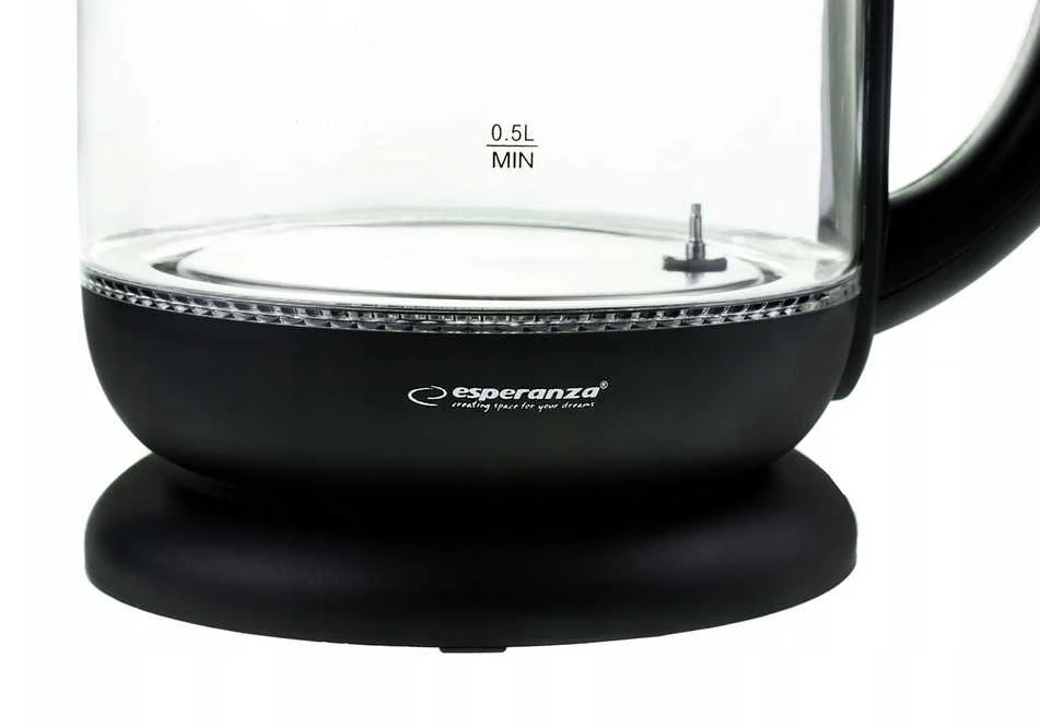 Elektrinis Virdulys - Esperanza EKK027 1,7 L Juodas, Permatomas 2200 W