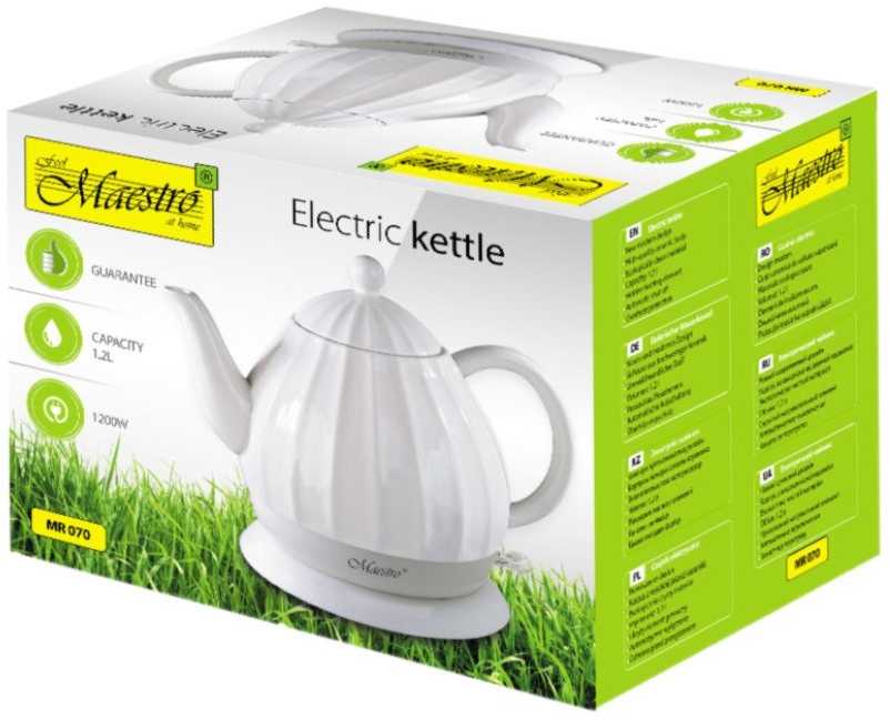 Feel-Maestro MR070 electric virdulys 1.2 L 1200 W Baltas