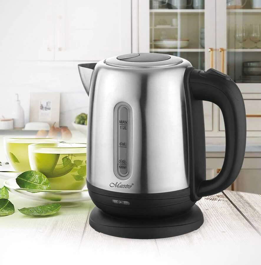 MAESTRO MR-027 electric virdulys 1.2 L 1630 W Steel, Juodas