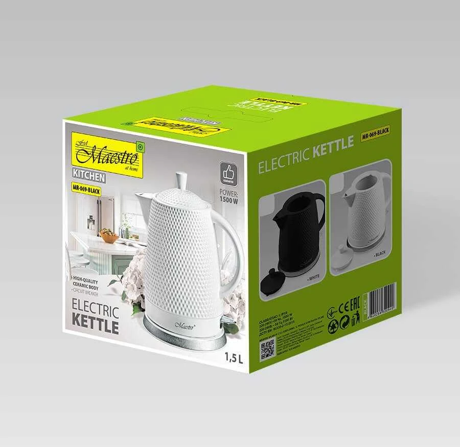 Maestro MR-069 electric virdulys 1.5 L 1500 W Juodas