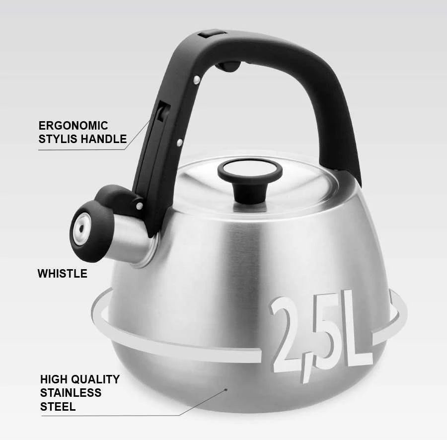 Virdulys Maestro MR-1318 2,5 l Sidabrinis, Juodas