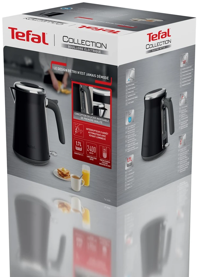 Tefal Collection KI6668E0 electric virdulys 1.7 L 2400 W Juodas