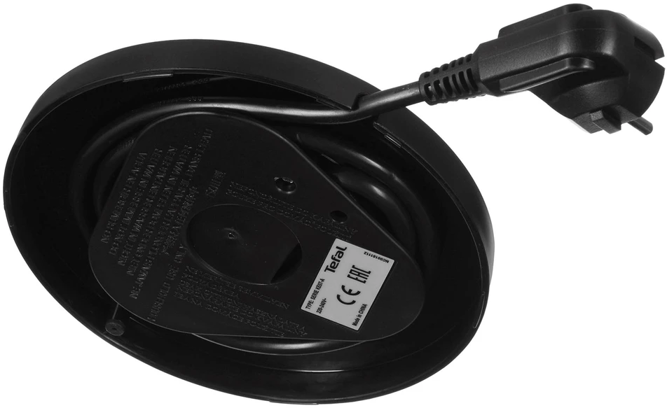 TEFAL Virdulys KO854830 Smart'n Light Electric, 1800 W, 1 L, Plastikinis, 360° sukamasis pagrindas, Juodas