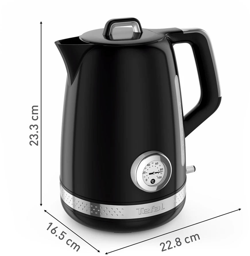 Tefal Soleil KO3558E0 electric virdulys 1.7 L 2400 W Juodas