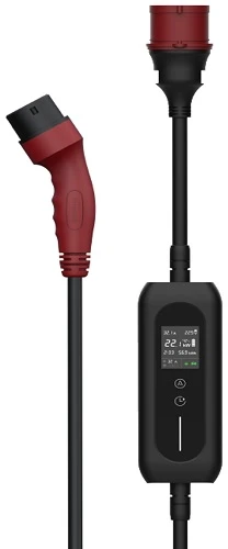 Elektromobilių Įkroviklis - HiSmart Type 2–CEE 11 kW 5 m Juodas