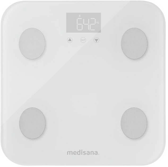 Medisana BS 600 Connect WiFi kūno analizės svarstyklės (baltas)