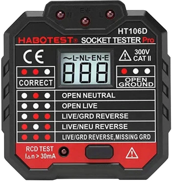 Elektros lizdo testeris Habotest HT106D