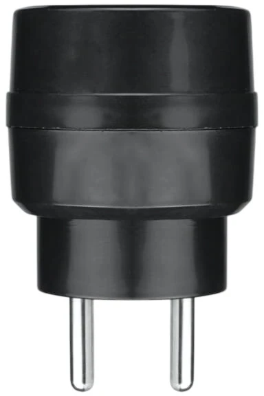 Elektros skirstytuvas - 2 lizdai su įžeminimu - juodas - DPM P902B