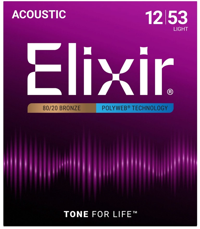 Eliksyras Stygos ak. gitarai Eliksyras 11050 0.012-0.053 Bronze Polyweb
