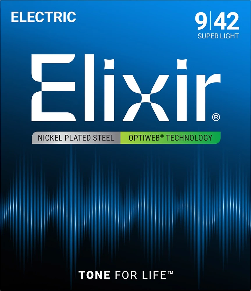 Elixir Strings Eliksyras Stygos el. gitarai Eliksyras 12000 Polyweb 9-42