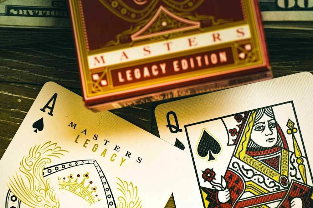 Ellusionist Legacy Masters Raudonos Žaidimo Kortos