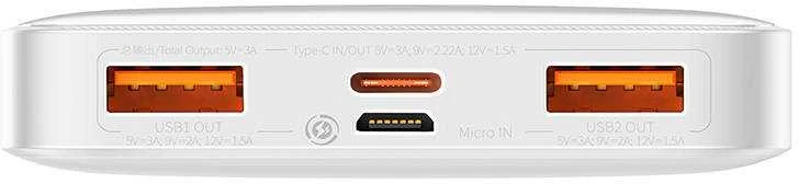 „Baseus Bipow Powerbank“, 10 000 mAh, 20 W (ax)