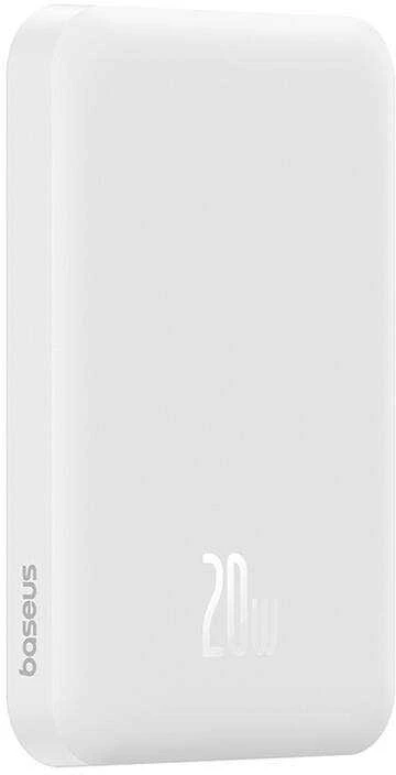 Magnetinis Mini Powerbank Baseus 5000mAh 20W (baltas)
