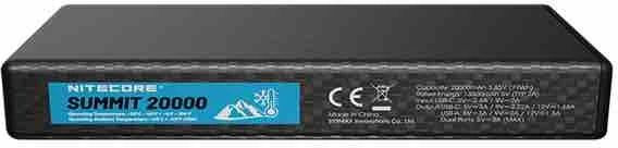 Nitecore Summit 20000 mAh 77W juoda