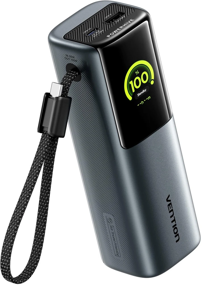 Vention „Powerhive“ 20000mAh 165W išorinė baterija + laidas