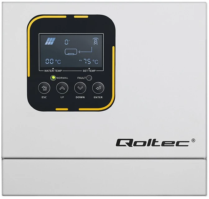 QOLTEC 53872 saulės inverteris vandens šildymui ECO Solar Boost MPPT BYPASS LCD 4kW