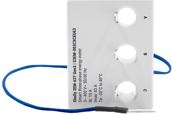 Shelly 3EM-63T Gen3 elektros sąnaudų skaitiklis