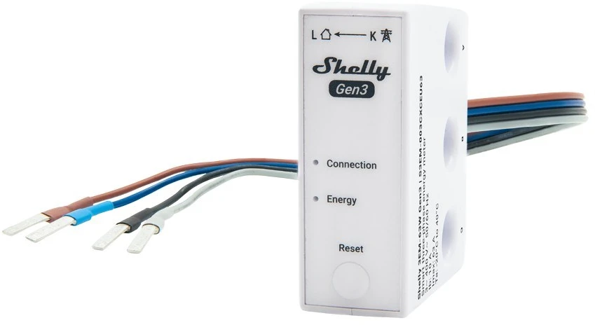 Shelly 3EM-63T Gen3 elektros sąnaudų skaitiklis