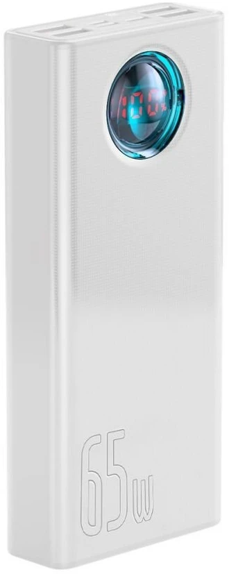 Powerbank Baseus Amblight 30000mAh 4xUSB USB-C 65W - baltas