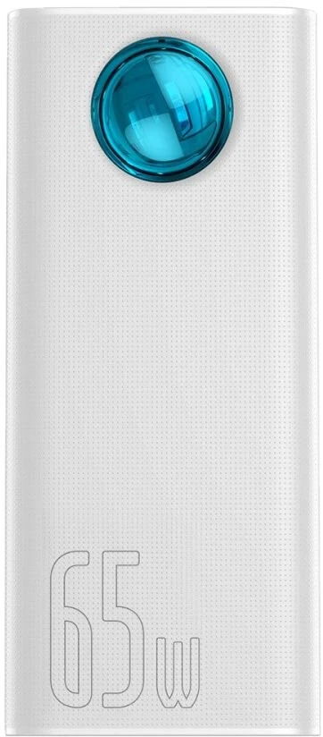 Powerbank Baseus Amblight 30000mAh 4xUSB USB-C 65W - baltas