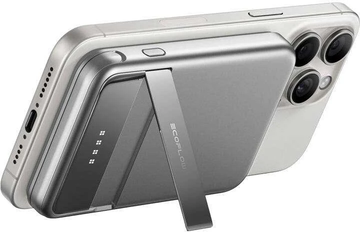 „EcoFlow RAPID“ magnetinė išorinė baterija, 5000 mAh, (sidabrinis).