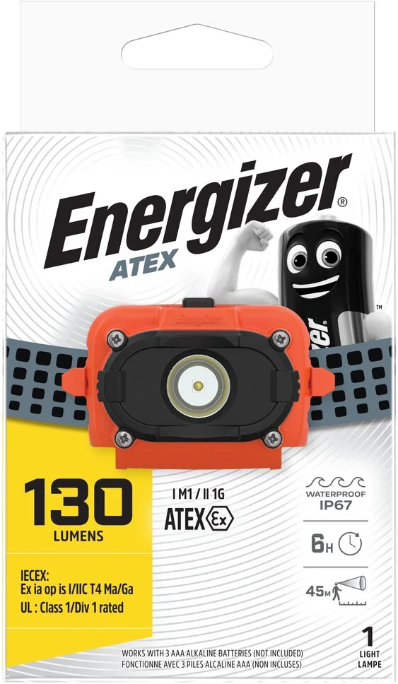 Energizer Atex LP39771 prožektorius ant galvos